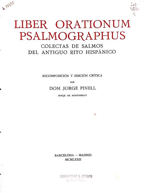 UNA FONTE ERMETICA: IL 'LIBER ORATIONUM 